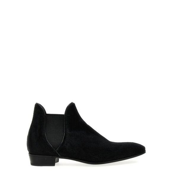 Lidfort Men's Calf Hair Ankle Boots